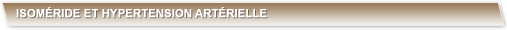 Isoméride et hypertension artérielle